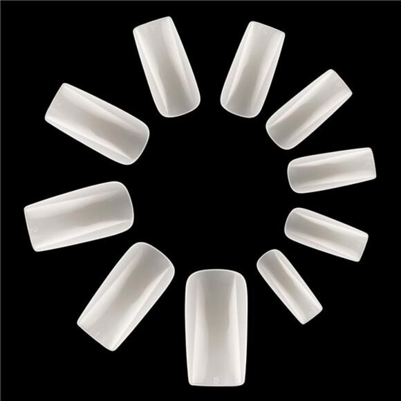 Full Cover Acrylic False Nail Tips, 500PCS Fake Nail Shape Artificial False Nail - Picture 4 of 8